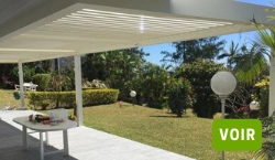 A Saint-François, une pergola bioclimatique