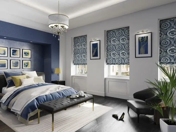 store bateau bleu et blanc