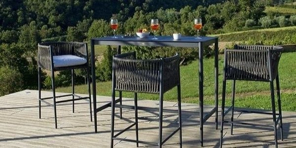 mobilier exterieur haut de gamme table tabouret